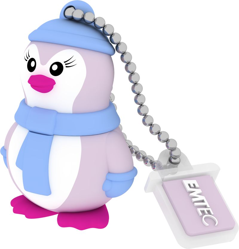 Chiavetta-USB-16GB-EMTEC-Blister-Animalitos--Miss-Penguin-