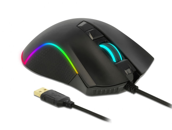 Delock-Mouse-da-gioco-USB-ottico-a-7-pulsanti---per-destrorsi