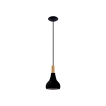 Eglo Lampadario Contemporaneo Sabinar Piccolo 1 Luce Metallo Nero E Marrone