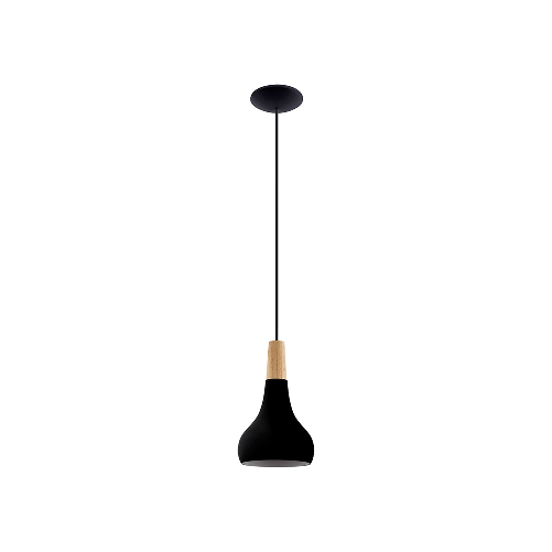 Lampadario-Contemporaneo-Sabinar-Piccolo-1-Luce-Metallo-Nero-E-Marrone