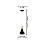 Lampadario-Contemporaneo-Sabinar-Piccolo-1-Luce-Metallo-Nero-E-Marrone