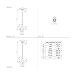 Lampadario-Contemporaneo-Sabinar-Piccolo-1-Luce-Metallo-Nero-E-Marrone