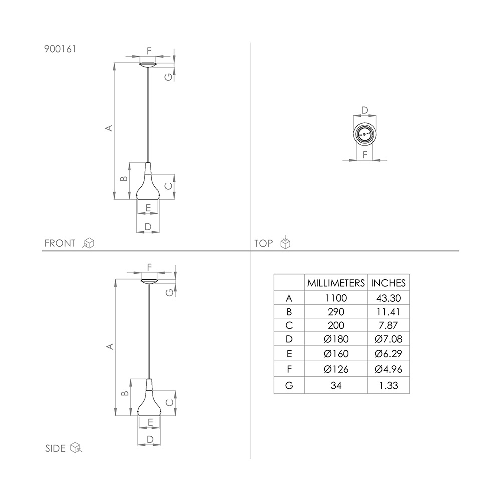 Lampadario-Contemporaneo-Sabinar-Piccolo-1-Luce-Metallo-Nero-E-Marrone