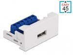 Delock-Modulo-Easy-45-USB-2.0-Tipo-A-femmina-a-morsettiera-225-x-45-mm