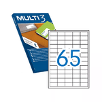 Multi3 confezione da 6.500 etichette bianche bordi dritti dimensioni 380 x 212 mm con adesivo permanente per molteplici usi