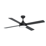 Eglo Ventilatore Trinitad 1 Acciaio Nero Opaco E Acrilico Bianco Led Cct