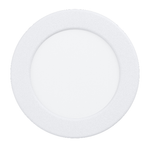 Eglo Faretto Ad Incasso Moderno Fueva 5 Acciaio Bianco Led Integrato 5,5W 3000K