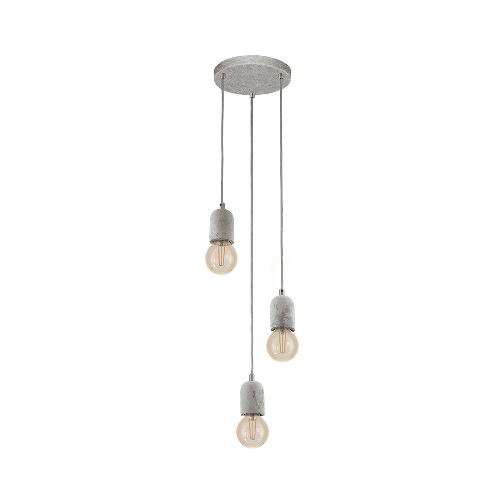 Lampadario-Industrial-Silvares-3-Luci-Acciaio-Grigio