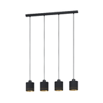 Lampadario-Moderno-Esteperra-4-Luci-Acciaio-Nero