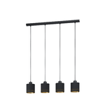 Lampadario-Moderno-Esteperra-4-Luci-Acciaio-Nero