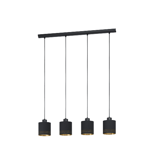 Lampadario-Moderno-Esteperra-4-Luci-Acciaio-Nero