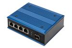 DIGITUS-Switch-PoE-di-rete-Gigabit-Ethernet-a-4-porte-industriale-non-gestito-1-collegamento-SFP