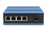 DIGITUS-Switch-PoE-di-rete-Gigabit-Ethernet-a-4-porte-industriale-non-gestito-1-collegamento-SFP