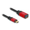Delock-Adattatore-USB-10-Gbps-Spina-USB-Type-C-da-15-cm-rosso-in-metallo