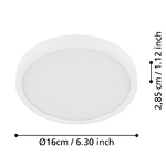 Plafoniera-Moderna-Fueva-5-Acciaio-Bianco-Led-Integrato-11W-3000K-Ip44