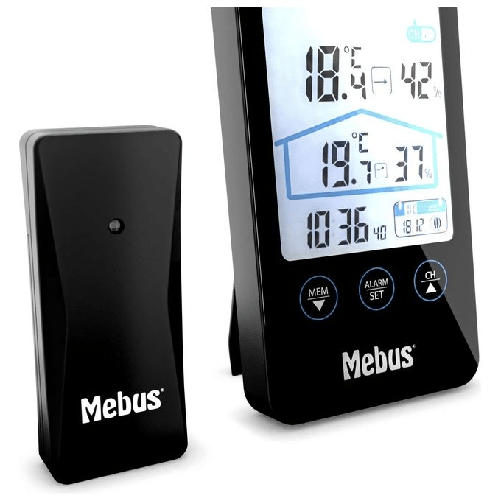 Mebus-11908-stazione-meteorologica-digitale-Nero-Batteria
