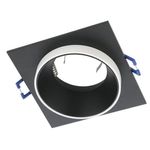 Eglo Faretto Ad Incasso Moderno Carosso In Alluminio Nero 1 Luce Gu10 35W Ip20