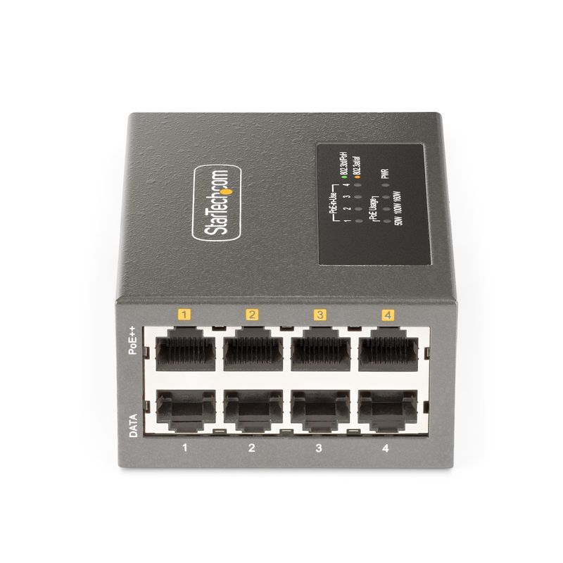 StarTech.com-Iniettore-PoE-Multi-Gigabit-a-4-porte-Ethernet-5-2.5-1G--NBASE-T--PoE-PoE-PoE--802.3af-802.3at-802.3bt--Pot