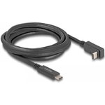 DeLOCK Cavo USB 5 Gbps da USB Type-C maschio a USB Type-C maschio con angolazione alto / basso da 2 m 4K PD 60 W con E