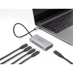 DeLOCK Hub USB 10 Gbps USB Type-C con 4 x USB Type-C femmina + 1 x USB Type