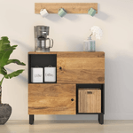 vidaXL Credenza con 2 Ante 80x33x75 cm in Legno Massello di Mango