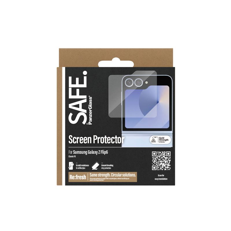 PanzerGlass-SAFE-by-PG-Scrn-Sam-new-Z-Flip-5-ClasFit-Pellicola-proteggischermo-trasparente-Samsung-1-pz