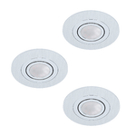 Eglo Faretto Ad Incasso Contemporaneo Areitio Alluminio Spazzolato 3 Gu10 4,6W