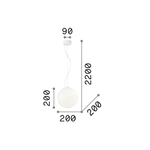 Sospensione-Moderna-Mapa-Vetro-Bianco-1-Luce-E27-D20Cm