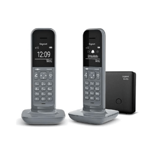 Gigaset-CL390A-Duo-Telefono-analogico-DECT-Grigio