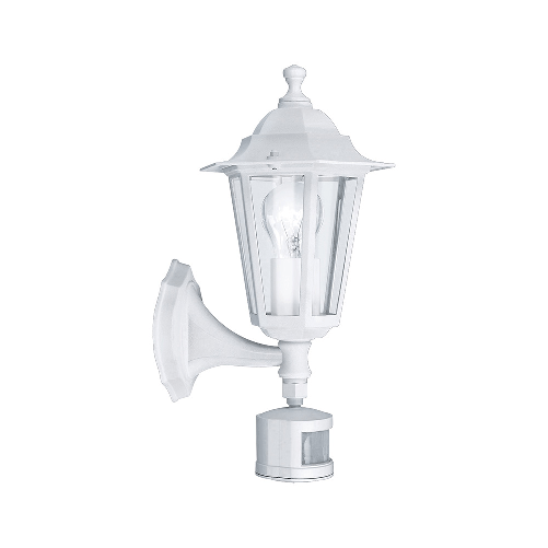 Applique-Contemporanea-Da-Esterno-Laterna-5-1-Luce-Alluminio-Fuso-Bianco-Sensore