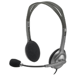 Logitech H111 Auricolare Cablato A Padiglione Ufficio Grigio