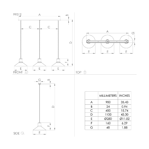 Lampadario-Industrial-Abreosa-3-Luci-Metallo-Nero-E-Grigio