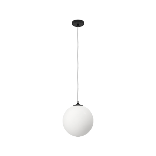 Lampadario-Contemporaneo-Rondo-3-1-Luce-Acciaio-Nero