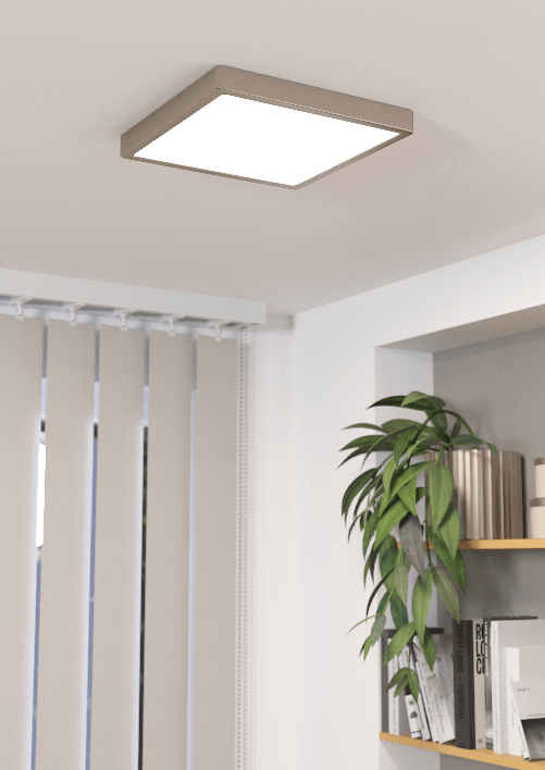 Plafoniera-Moderna-Fueva-5-Acciaio-Nichel-Satinato-Led-Integrato-205W