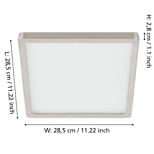 Plafoniera-Moderna-Fueva-5-Acciaio-Nichel-Satinato-Led-Integrato-205W