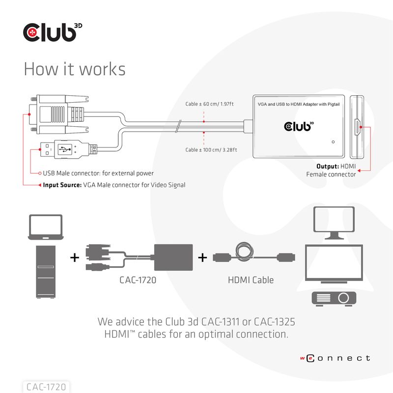 Eingang-VGA-Stecker-und-USB-Typ-A-Stecker--fr-externe-Stromversorgung---Standard-15-Pin-VGA-Stecker-auf-HDMI-Buchse-Adap