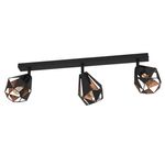 Spot-Moderno-Carlton-7-In-Acciaio-Nero-3-Luci-E27-40W-Ip20