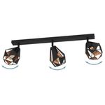 Spot-Moderno-Carlton-7-In-Acciaio-Nero-3-Luci-E27-40W-Ip20