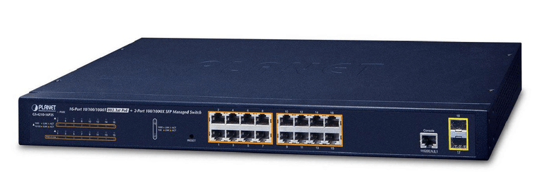 PLANET-GS-4210-16P2S-switch-di-rete-Gestito-L2-L4-Gigabit-Ethernet-10-100-1000-Supporto-Power-over-Ethernet-PoE-1U-Blu--