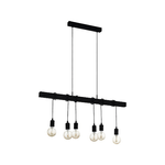 Lampadario-Industrial-Townshend-6-Luci-Acciaio-Nero