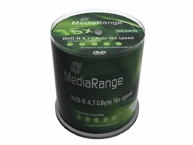 DVD-R-MediaRange-4.7GB-100pcs