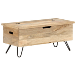 Baule 90x40x45 cm in Legno Massello di Mango