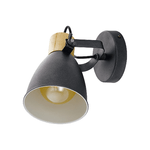 Eglo Applique Moderna Coswarth 1 Luce Metallo Grigio E Marrone