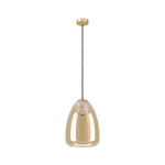 Eglo Lampadario Contemporaneo Alobrase 1 Luce Metallo Ottone Spazzolato