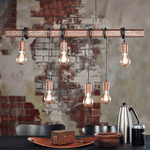 Lampadario-Industrial-Townshend-4-6-Luci-Acciaio-Marrone-Invecchiato