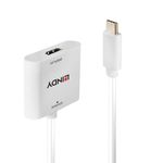 Lindy 43339 cavo e adattatore video 0,1 m USB tipo-C HDMI Bianco