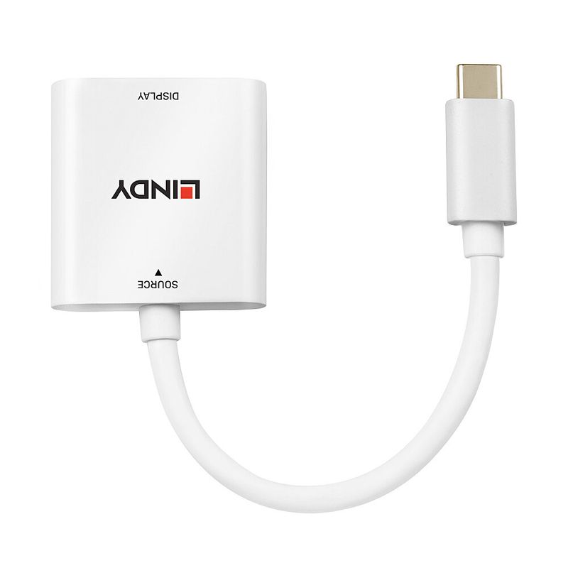 Lindy-43339-cavo-e-adattatore-video-01-m-USB-tipo-C-HDMI-Bianco