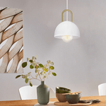 Lampadario-Industrial-Calmanera-1-Luce-Acciaio-Bianco-E-Ottone