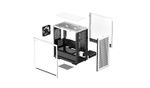 DeepCool-CH370-WH-Mini-Tower-Bianco--DeepCool-CH370-WH-White-Mini-Tower-Chassis-w--Tempered-Glass-Window-1x-120mm-Fan-2x