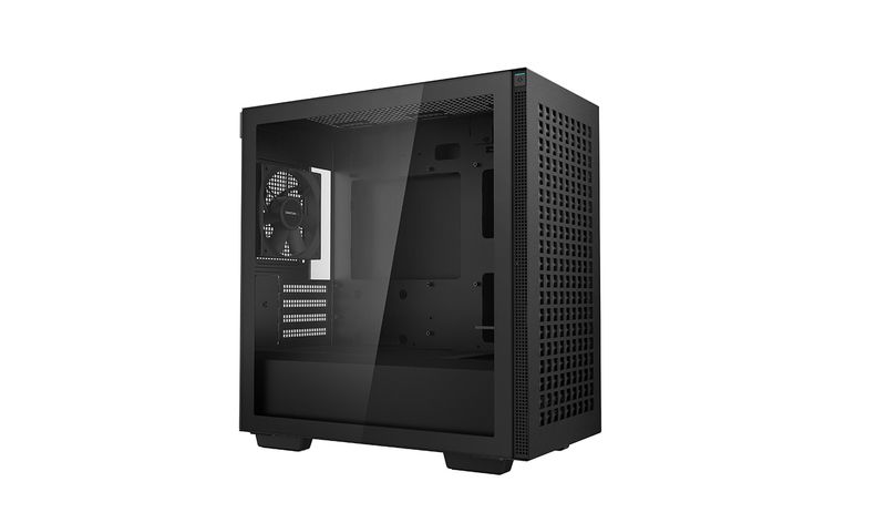 DeepCool-CH370-Mini-Tower-Nero--DeepCool-CH370-Black-Mini-Tower-Chassis-w--Tempered-Glass-Window-1x-120mm-Fan-2x-USB-3.0